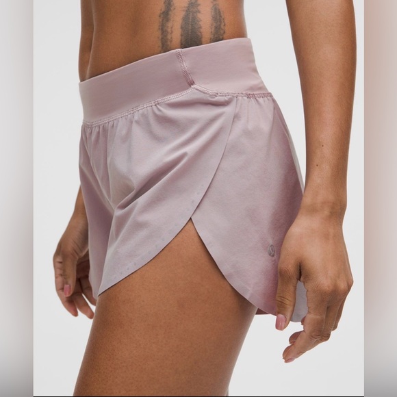 lululemon athletica Pants - Lululemon Fast and Free High-Rise Classic-Fit Split Short 3” in Mauve Gray